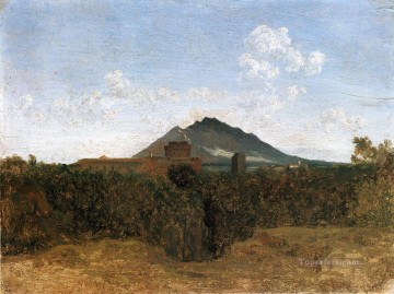 Civita Castellana and Mount Soracte plein air Romanticism Jean Baptiste Camille Corot Oil Paintings